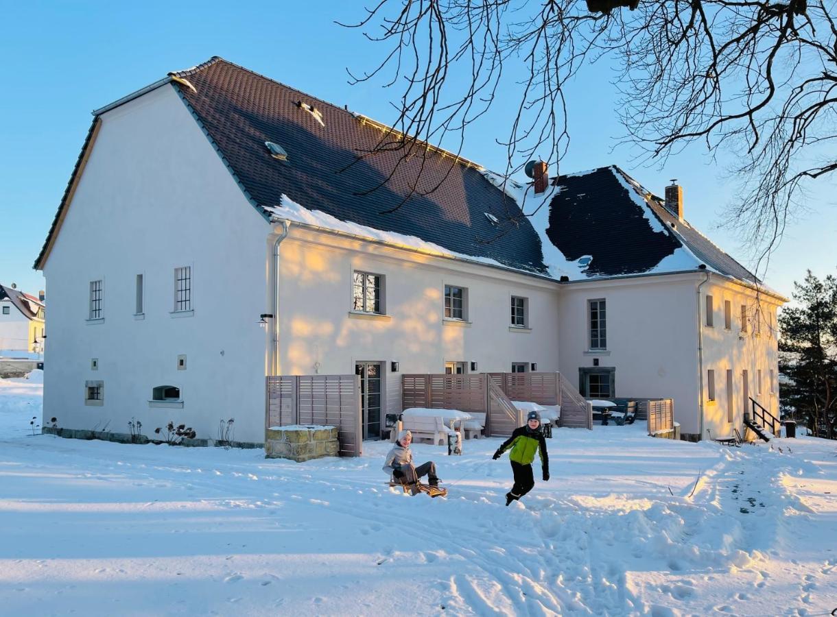 Farmhouse Eckartsberg Im Zittauer Gebirge - Ferienwohnung Mit 2 Schlafzimmern, Terrasse Und Wallbox Mittelherwigsdorf Εξωτερικό φωτογραφία